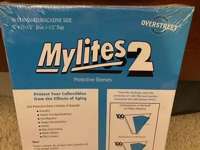 100 E. Gerber Mylites 2 Mil Mylar Magazine Sleeves 900M2 SALE Bags Art Covers Cm • $89.95