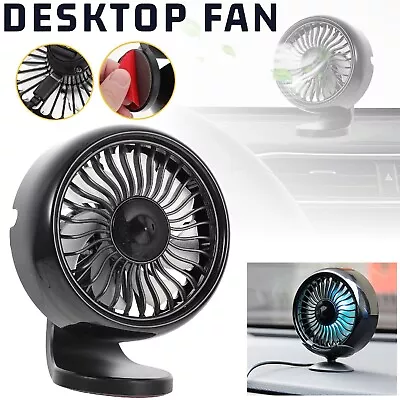 Portable Mini Fan Desk Table Fan Travel Fan Car Cooling Fan USB Rechargeable Fan • $22.99