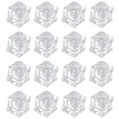 200pcs Photography Props Decorative Ice Cube Reusable Fake Ice • £12.44