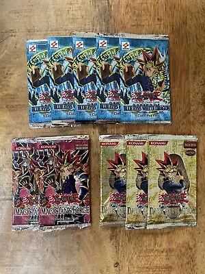 Yugioh Vintage Booster Pack Lot Legend Of Blue Eyes Magicians Force Factory Seal • $157.50