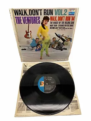 The Ventures  Walk Don’t Run Vol. 2  ’64 1st Issue LP  VG  Cover Has Been Wet • $5