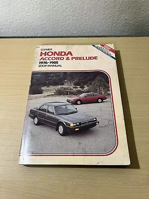 Clymer Honda Accord & Prelude 1976-1985 Shop Repair Service Manual Book • $20