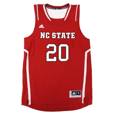 $20.99 • Buy NC State Wolfpack Adidas NCAA #20 Official Basketball Team Red Jersey Men's