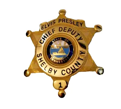 Elvis Presley Shelby County – Collectible Novelty (Gold Plated) Replica Prop • $40