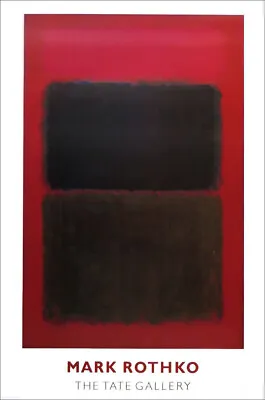Mark ROTHKO Light Red Over Black Tate London Poster 32-3/4 X 23 • $125