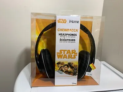 Star Wars CHEWBACCA Headphones W/ Line In Microphone IHome Disney New • $16.99