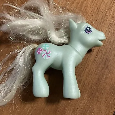 G3 2002 Minty Wave 1 My Little Pony Pale Pink Hair W/Tinsel MLP Candy Cutie Mark • $15.99