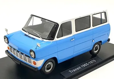 KK Scale 1/18 Scale Diecast KKDC180464 - Ford Transit 1965-70 Van Blue/White • £99.99