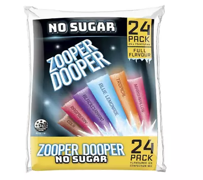 2x Zooper Dooper No Sugar 70ml X 24 Assorted • $18.29