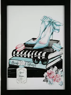 Home Hanging Decor Framed Picture Ready To Hang 33 X 24cm COCO CHANEL/Tiffany's • $35