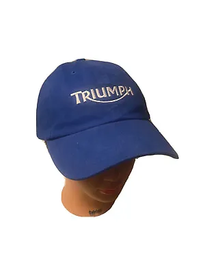 Vintage Triumph Motorcycles Hat Blue/White • $20