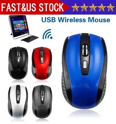 2.4GHz Wireless Optical Mouse Mice & USB Receiver For PC Laptop Computer DPI USA • $11.88