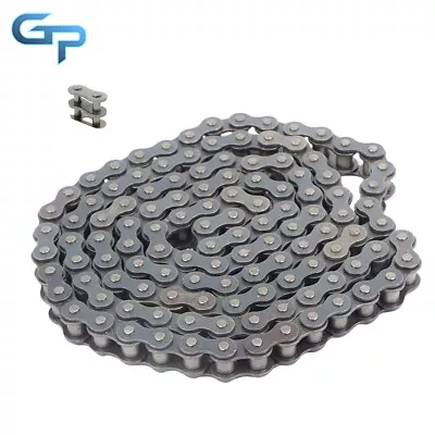 #80 Carbon Steel Roller Chain X 10ft With Free Connecting Links 1 Connector • $35.27