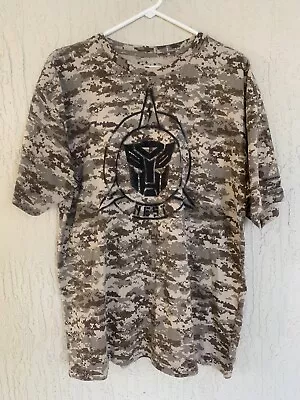 Universal Studios Transformers NEST Brown Pixel Camo T-Shirt Size XL • $24.99