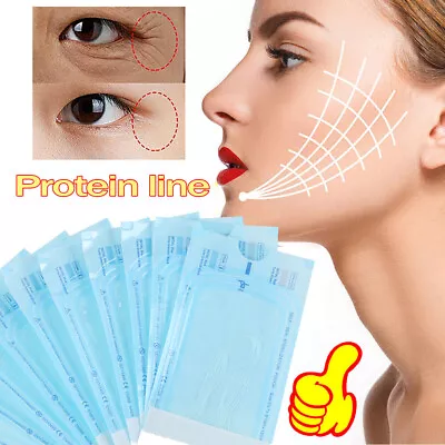 240Line Instant Face Protein Thread Anti-Aging Wrinkle Firming Lifting Skin Care • £4.49