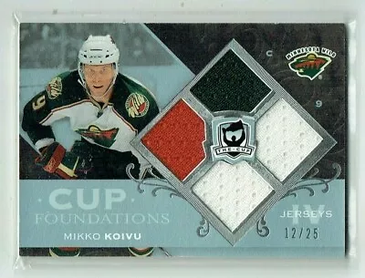 07-08 UD The Cup Foundations  Mikko Koivu  /25  Quad Jerseys • $49.99