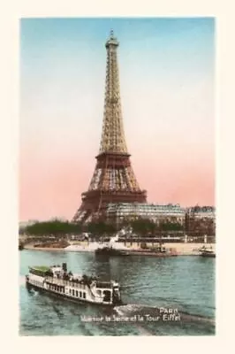 Vintage Journal Eiffel Tower And Seine [Pocket Sized • $16.20