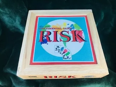 RISK  Board Game Wood Box Bookshelf Nostalgia Series Parker Brothers 2003 • $14.99