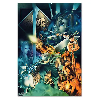 Final Fantasy 7 (VII) Poster -  Tetsuya Nomura Collage Art - High Quality Prints • $25.49