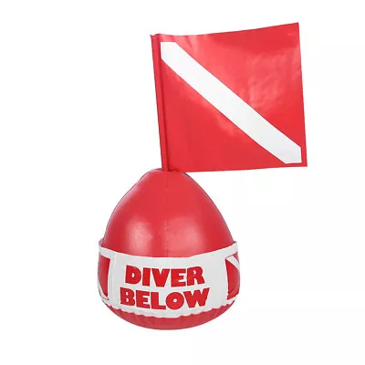 PVC Diving Marker Inflatable Signal Floater Dive Bouy Ball With Flag EUJ • $23.08