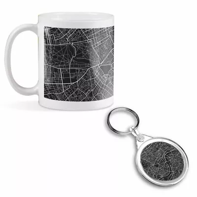 Mug & Round Keyring Set - London Urban City Street Map  #3424 • £9.99