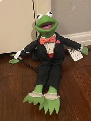 Vintage Jim Hensons Muppets Kermit The Frog Doll 1990 Presents Hamilton Gifts • $38
