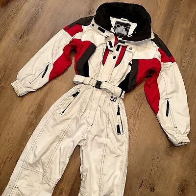 Couloir Ski Suit Snowsuit One Piece Snow Bib Mountaineer Retro Vintage Womens 8 • $149.99