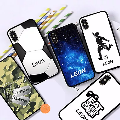 £6.59 • Buy Personalised Name Print Boys Phone Case For IPhone 14 13 12 11 8 7 5 MAX XR X