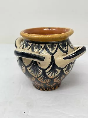 Vintage Italian Art Pottery 4 Handle Vase • $14.99