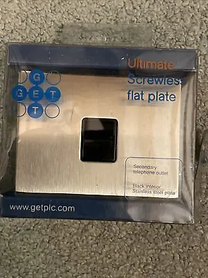 GET Ultimate Screwless Flat Plate Telephone Outlet New • £6