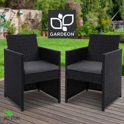 Gardeon Outdoor Chairs Dining Patio Furniture Lounge Setting Wicker Garden • $162