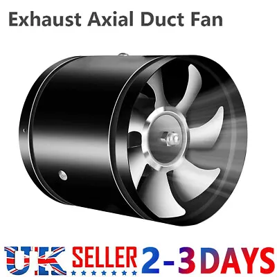 Industrial Commercial Mute Metal Duct Ventilator Heavy Duty Inline Extractor Fan • £15.99