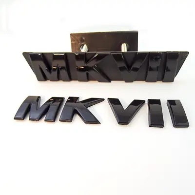 3D Black MKVII Auto Grille Grill Emblem Badge Car Sticker For  VW Golf MK7 MKVII • $6.88