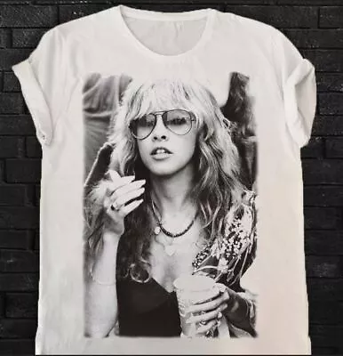 Stevie Nicks Smoking Vintage T-Shirt Gift Shirt • $18.04