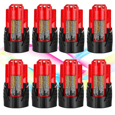 US For Milwaukee For M12 12V 12 Volt 3.0Ah LITHIUM Battery 48-11-2420 48-11-2401 • $20.99