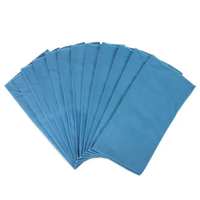 12 Pack Of Glass Cleaning Microfiber Cloths 16 X 16 Blue Suede All Purpose Cloth • $18.99