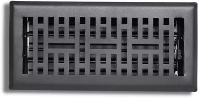 4 X10  Marquis Cast-Iron Black Metal Floor Diffuser Register Heating Vent Cover • $37.52