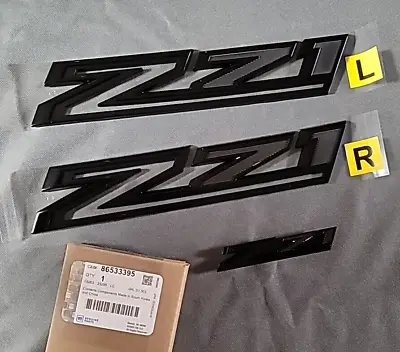 New GM OEM 2019-2024 Chevy Silverado 1500 Black Z71 Emblem Kit 86533395 • $79.95