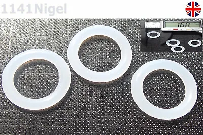 £1.99 • Buy 16mm OD  3mm CS O Rings Seal Silicone VMQ Sealing O-rings    UK         Last Few