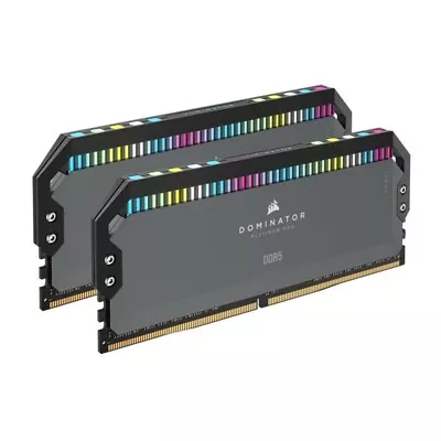 Corsair Dominator Platinum RGB 32GB 2x16GB DDR5 Gaming UDIMM 5600Mhz C36 Black • $327.81
