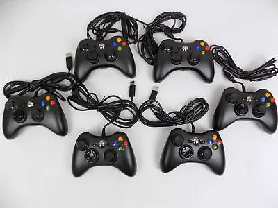 $45.80 • Buy Like New Genuine Microsoft Xbox 360 / PC Black Wired Controller 100% Tested!