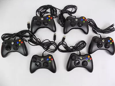 $40.41 • Buy Like New Genuine Microsoft Xbox 360 / PC Black Wired Controller 100% Tested!