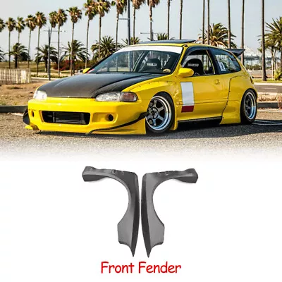 Type RB FRP Wide Body Front Fender Mudguards Kits For Honda EG Civic Hatch Back • $559