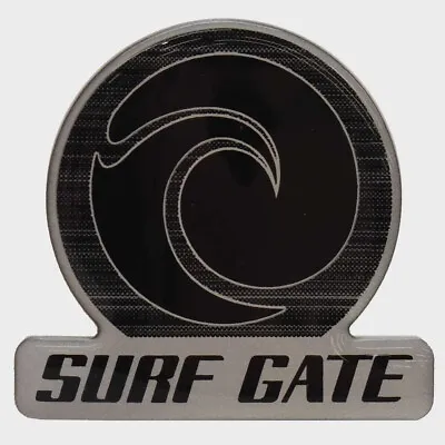Malibu Boat Raised Emblem Decal 5974806 | Surf Gate Black Silver Sticker • $25.09