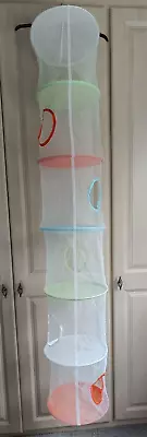 £7.99 • Buy IKEA PS FANGST 6 Tier Net Hanging Storage Multicolour Child’s Room Toy Hanging