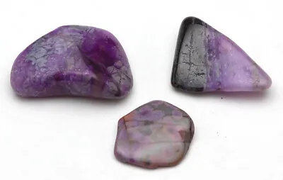 SUGILITE Specimen Polished Mineral Natural Lapidary Gemstone 3pc LOT AFRICA • $9.99