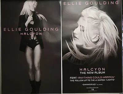 ELLIE GOULDING HALCYON RARE 2 SIDED POSTER PRINT 14x22 2012 • $7.99