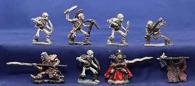 7 Metal Miniatures RAFM Skeletons Shambling Death TSR LOTR D&D W/ Paint 1989 • $12.50
