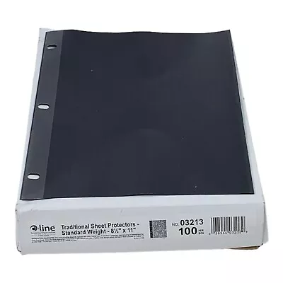 100 Count C-Line Traditional Sheet Protectors 8.5  X 11  Standard Weight • $19.97