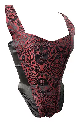 £39.99 • Buy Medusa Design Front Boned Corset Size To Fit U.K.Size 8 With Back Zip